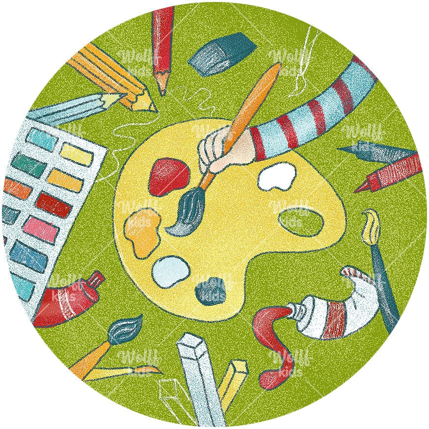 Einzelner Magnet: Kunst, 6 cm, Sortimentswechsel